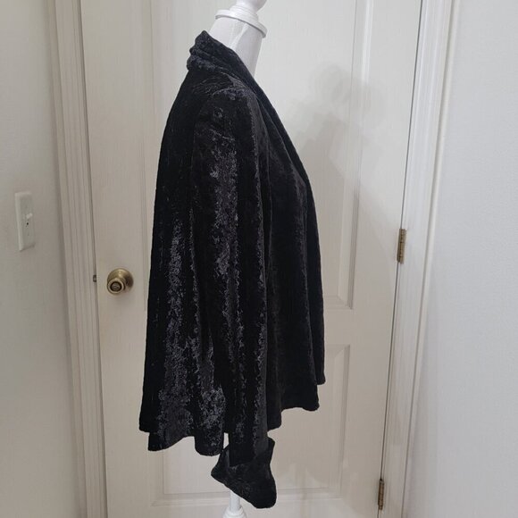 Connected Apparel, Size Unknown Crushed Velvet Cuffed Open Jacket Exc. Used Cond - Picture 4 of 10
